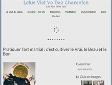 Tablet Screenshot of lotusvietvodao.fr